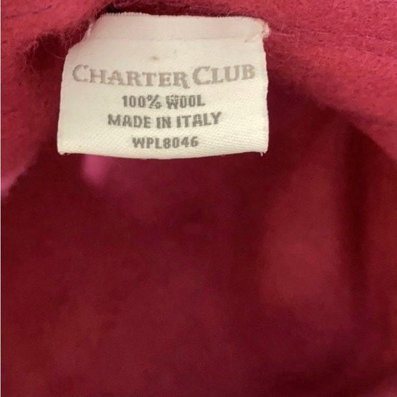 Charter Club 100% Wool Bucket Hat Floral Cottagecore Whimsygoth Fairy Grunge - Picture 2 of 7